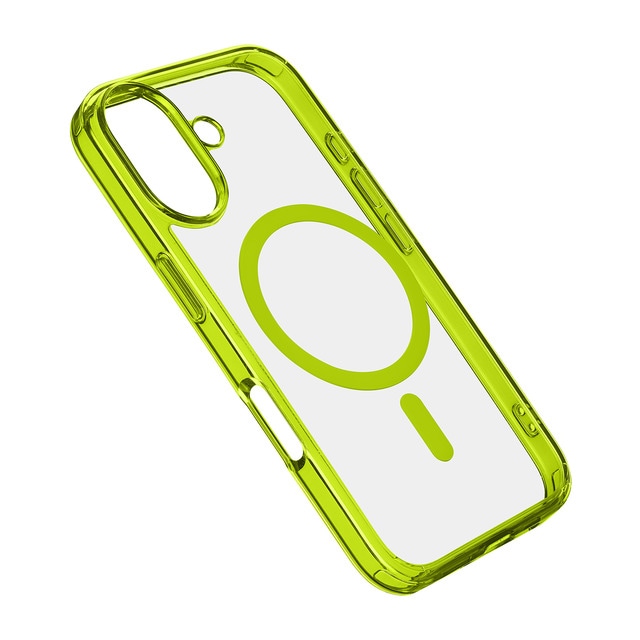 Imagen 0 de Funda verde lima Cellularline Iconic Mag para iPhone 16 Plus
