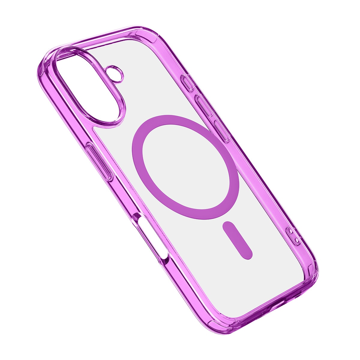 Funda rosa Cellularline Iconic Mag para iPhone 16 Plus Rosa-1