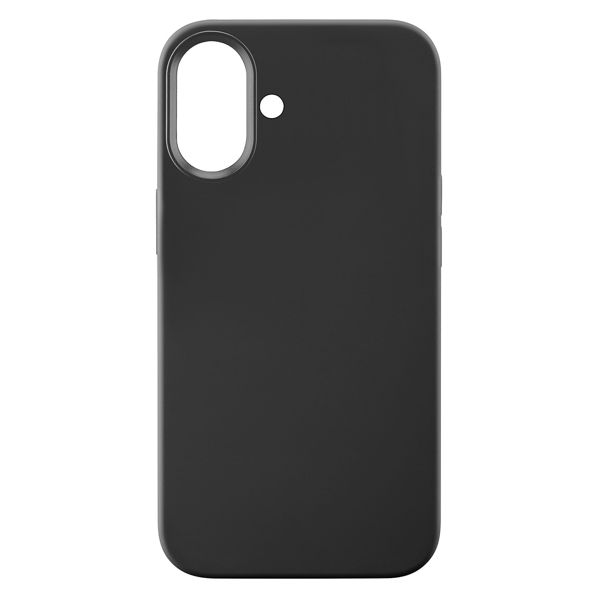 Funda de silicona negra Cellularline Sensation para iPhone 16 Negro-1