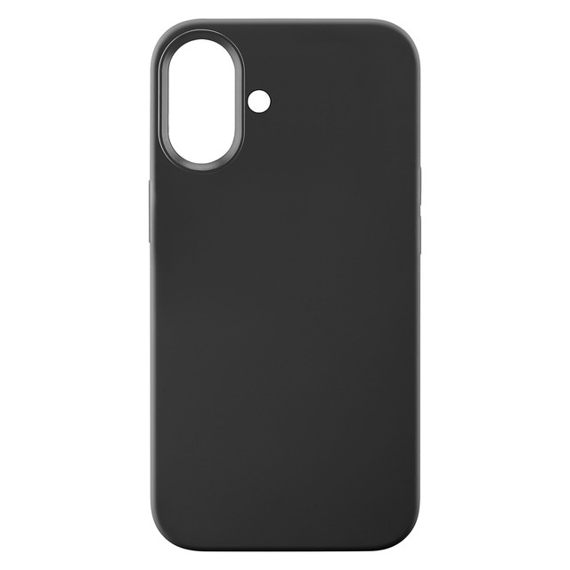 Imagen 0 de Funda de silicona negra Cellularline Sensation para iPhone 16