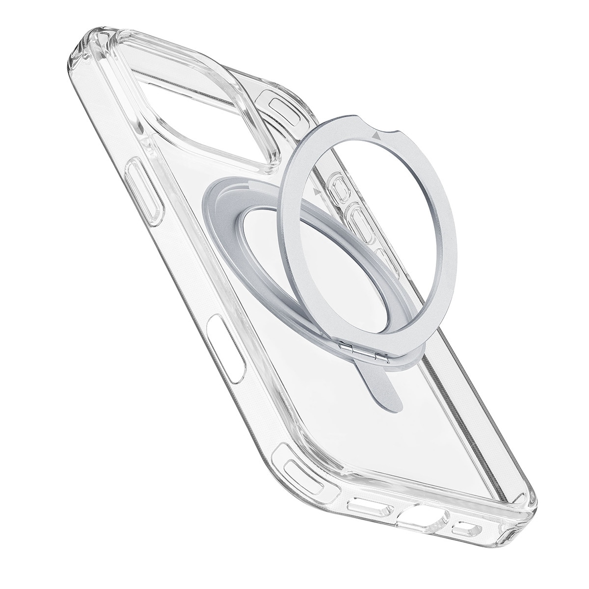 Funda transparente Cellularline SpinMag para iPhone 16 Pro Transparente-1