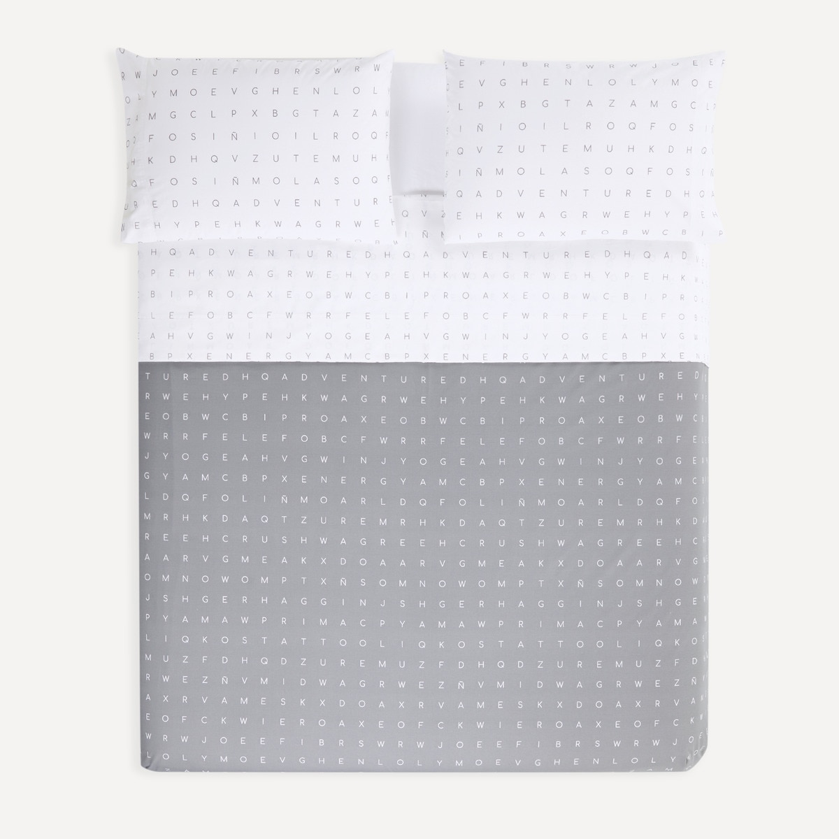 Conjunto de Lençol Polycotton Suppe Cinzento-3