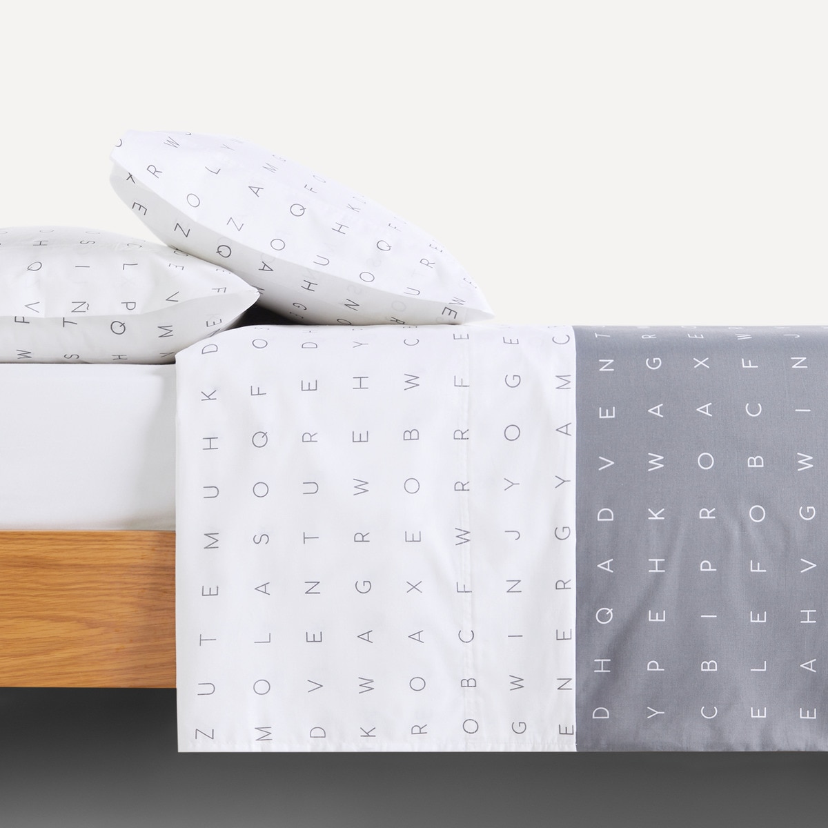 Conjunto de Lençol Polycotton Suppe Cinzento-1