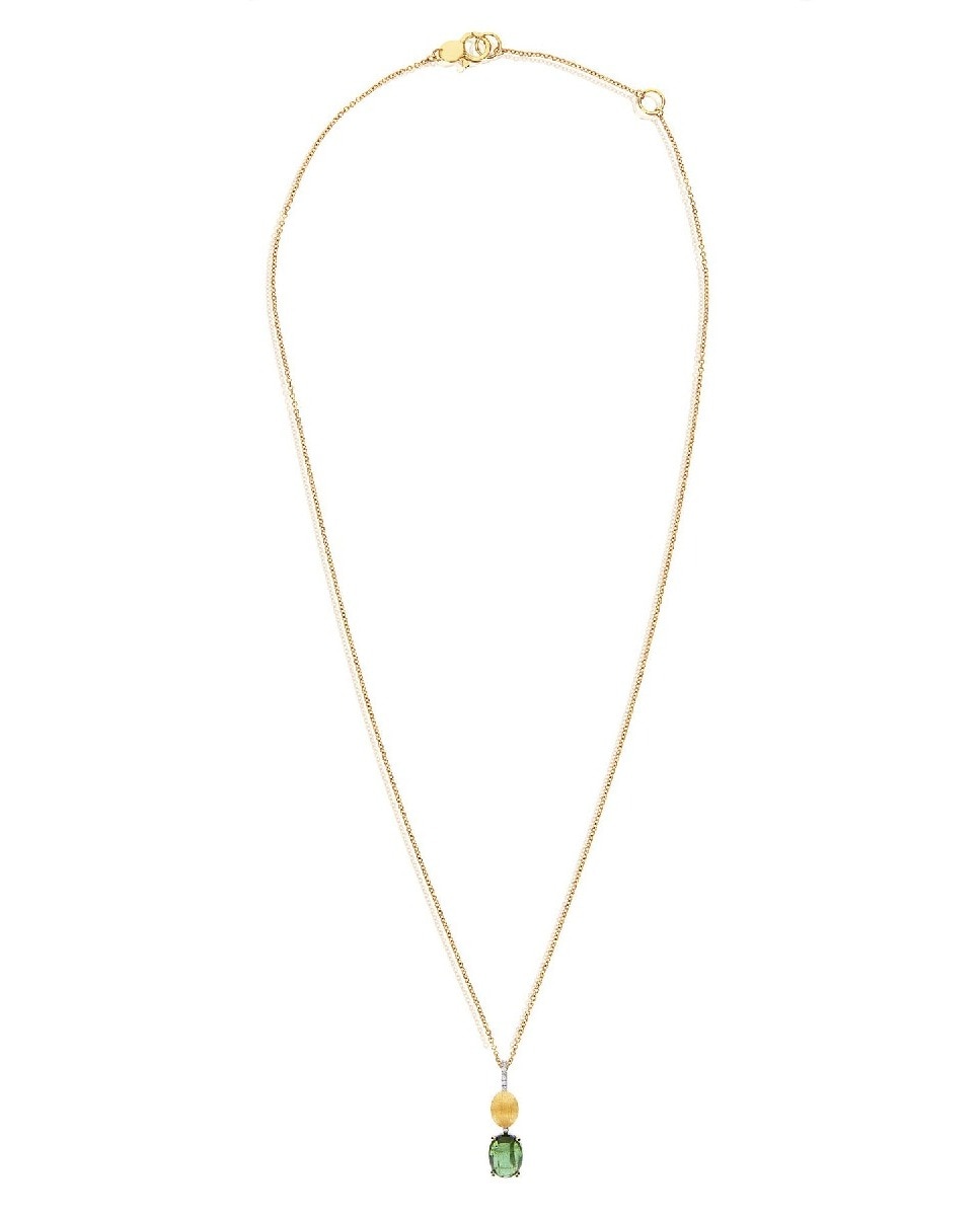 Colar "Toumalines" em Ouro, Diamantes  e Turmalina Verde 3