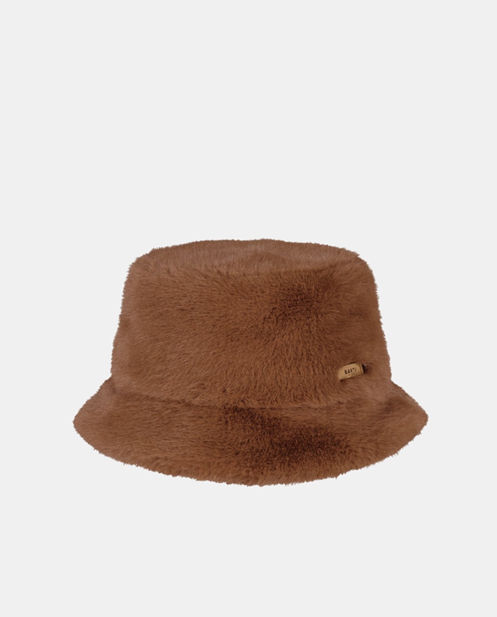 Gorro Bretia de pêlo sintético creme Castanho-2