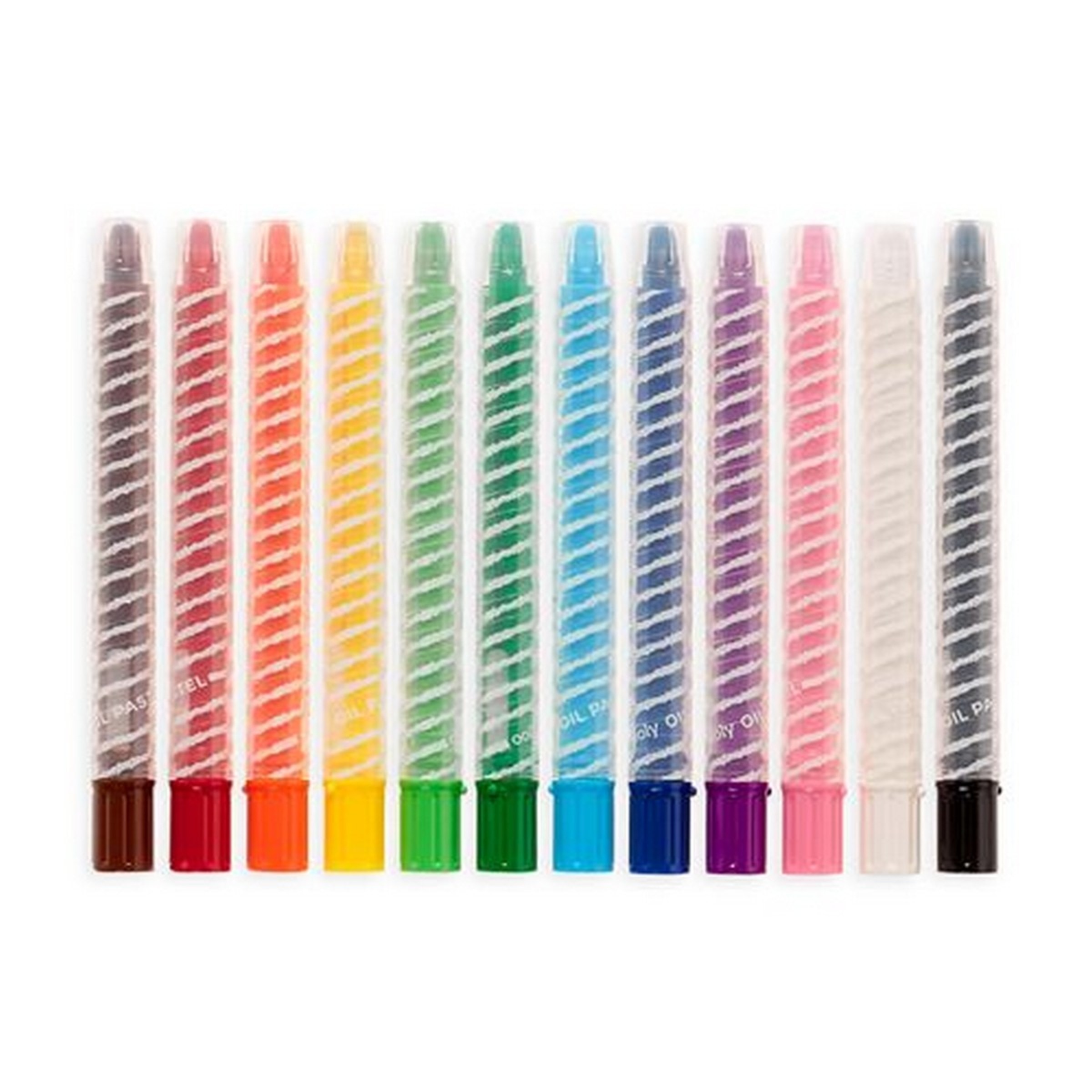 Conjunto de Lápis Pasteis de Óleo Twisty Stix 12 Unidades 2