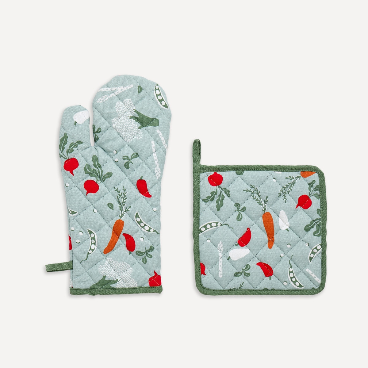 Imagem 0 de Conjunto de Luva e Pega Vegetais