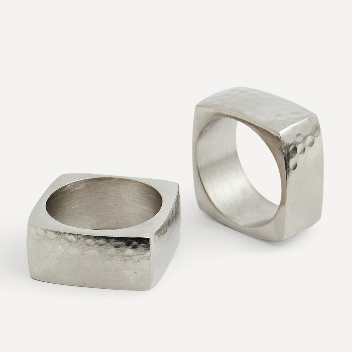 Imagem 0 de Conjunto de 2 Porta-Guardanapos Martelé