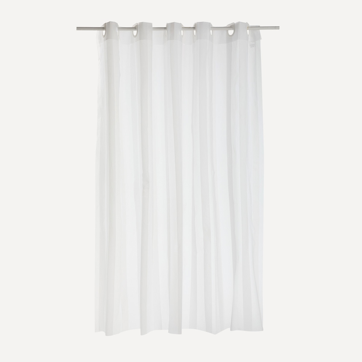 Cortina de baño Raya Basics El Corte Inglés Blanco-3