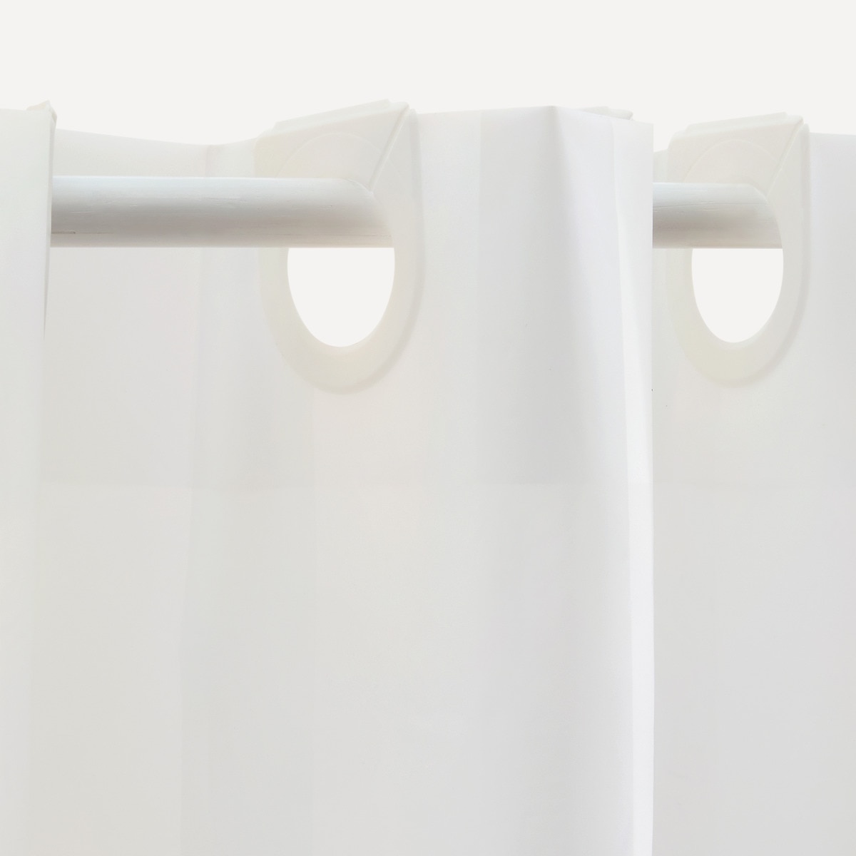 Cortina de baño Raya Basics El Corte Inglés Blanco-2