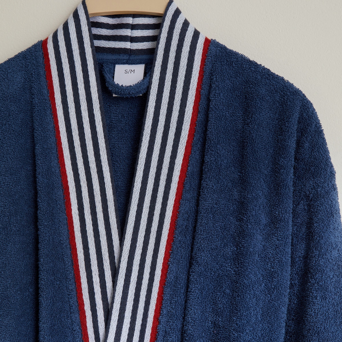 Roupão de Banho Tipo Kimono em Algodão Huga - 380 g/m2 Azul-2