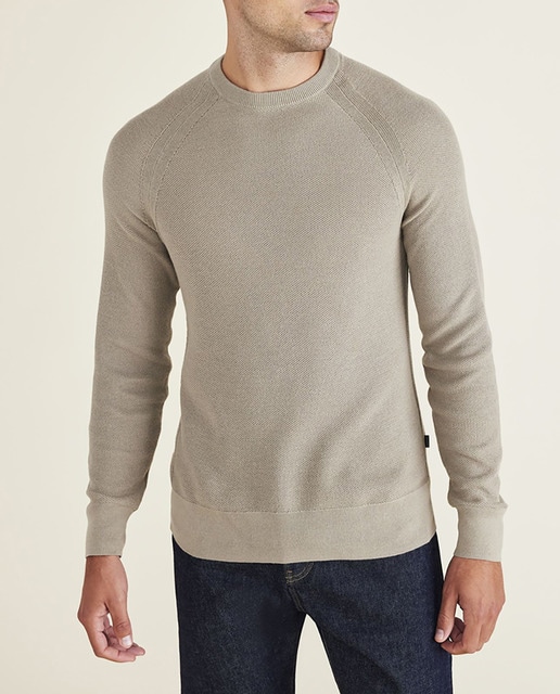 Imagen 0 de Jersey de hombre de cuello redondo de algodón, color verde claro