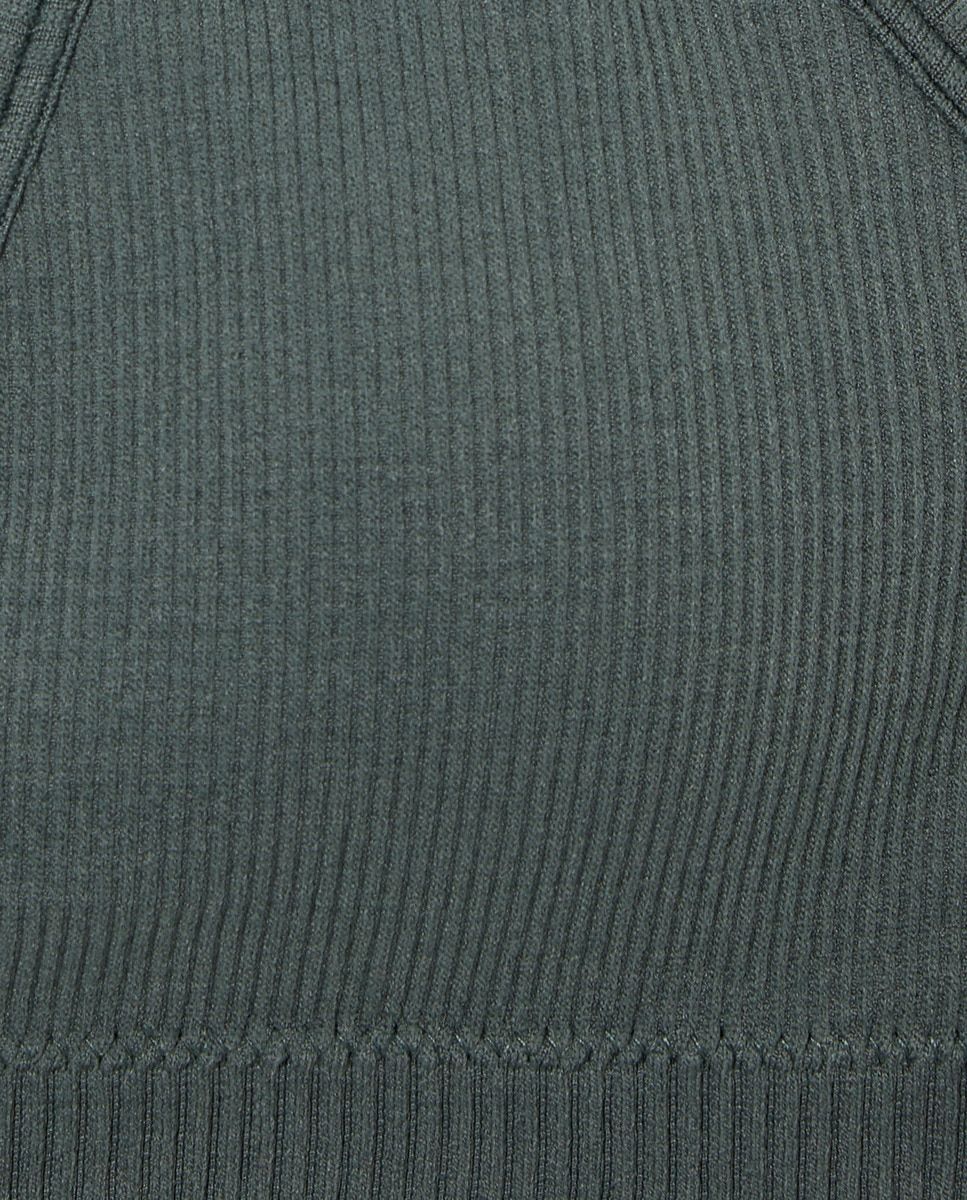 Sujetador canalé Verde militar-4