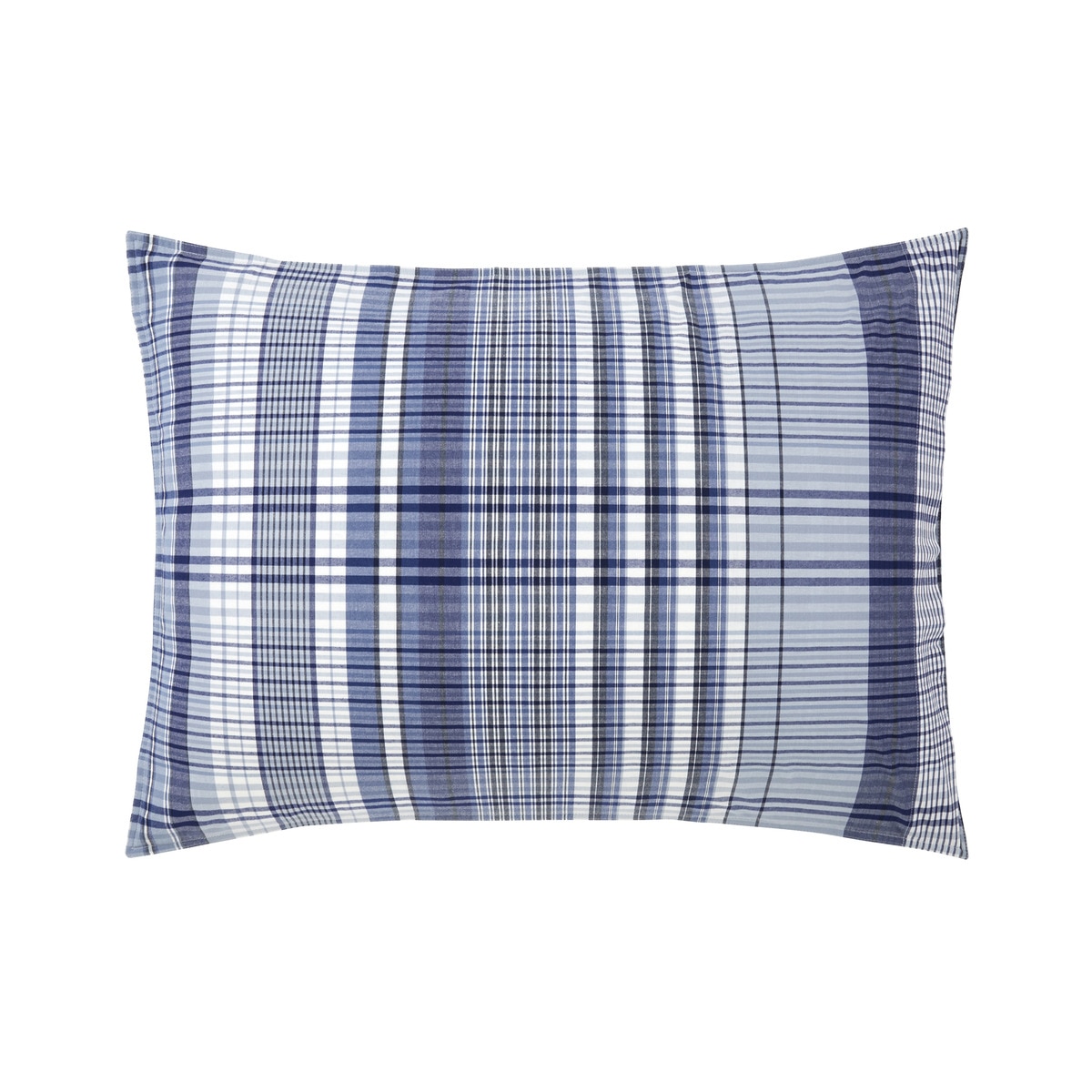 Funda de almohada percal de algodón Summer Hill Ralph Lauren Home Azul-2