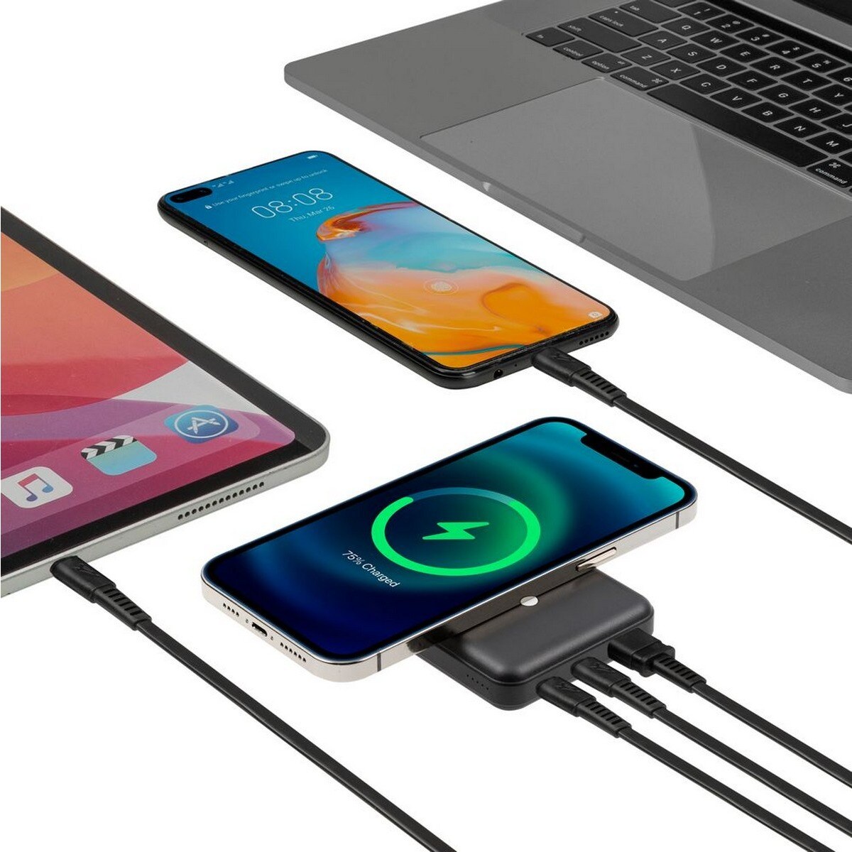 Powerbank com Magsafe Rivacase Qi Wireless 15W + QC/PD20W 8