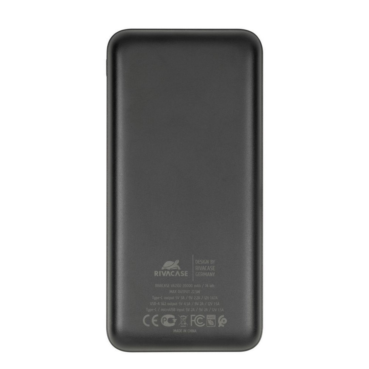 Powerbank Rivacase 20000 mAH 22,5W - Preto 4