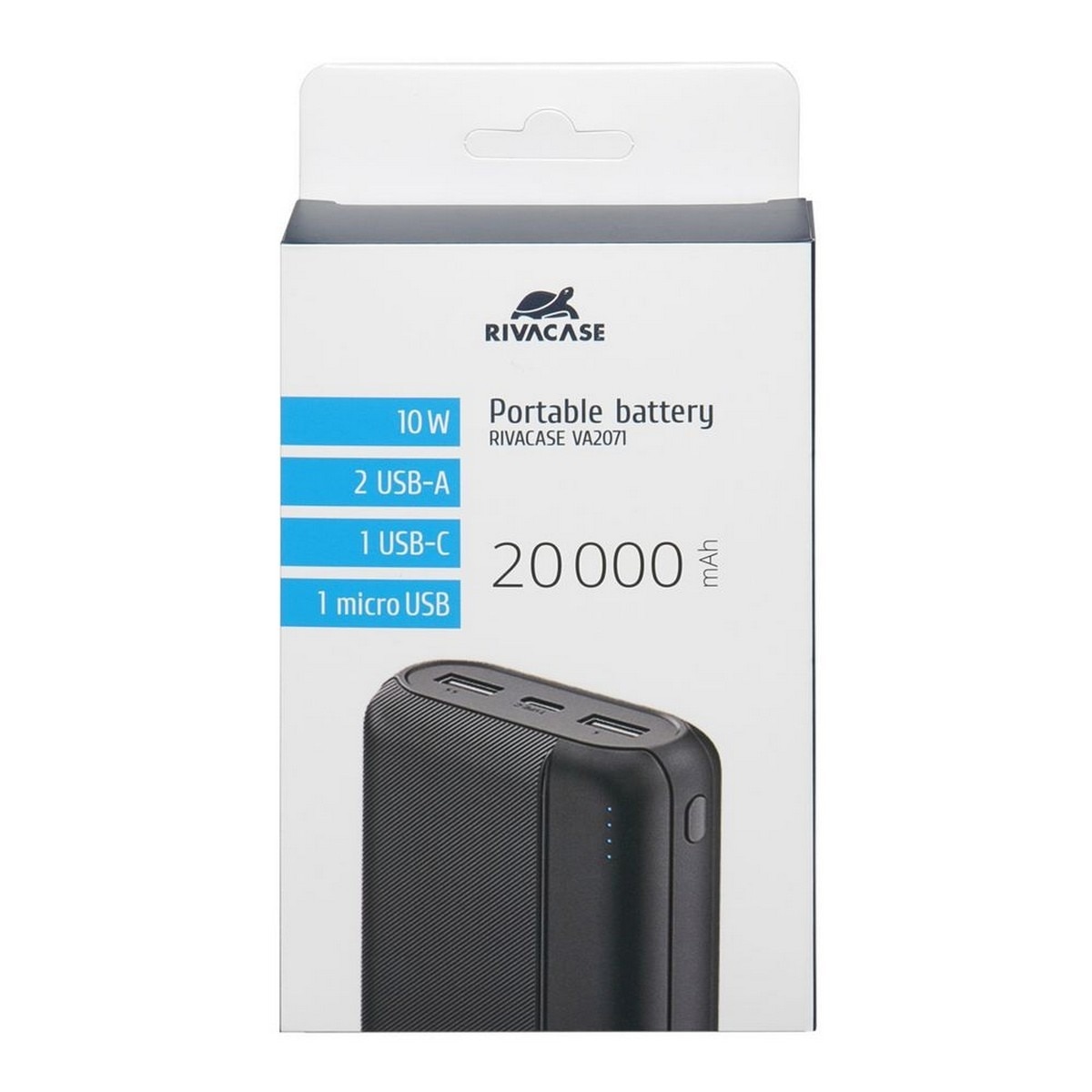 Powerbank Rivacase 20000 mAH - Preto 8