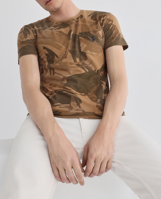 Imagen 0 de Camiseta de hombre algodón camuflaje nde manga corta