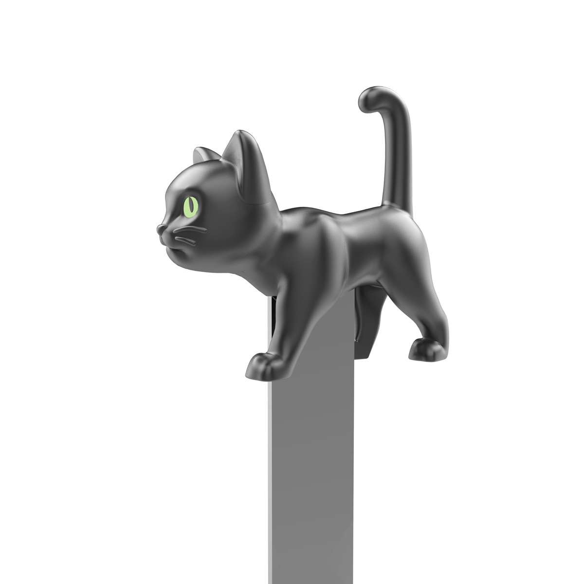 Marca livros Metalmorphose gato preto com olhos verdes 5