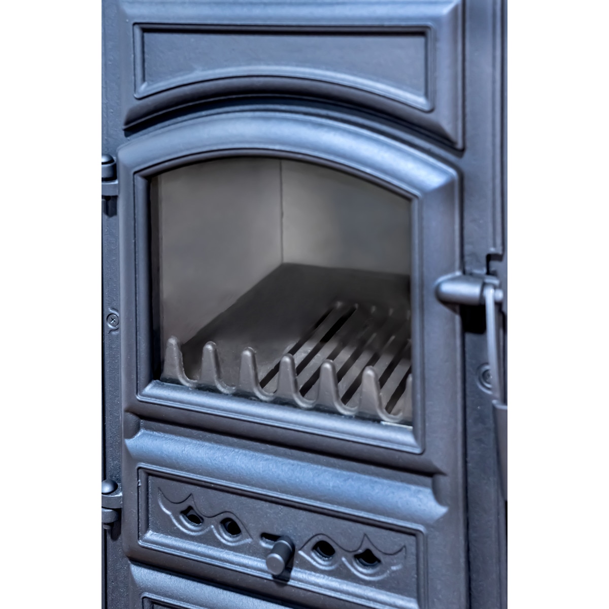 Estufa Leña Fundición y Acero Forte 5,4 kW Gris / Blanco-4