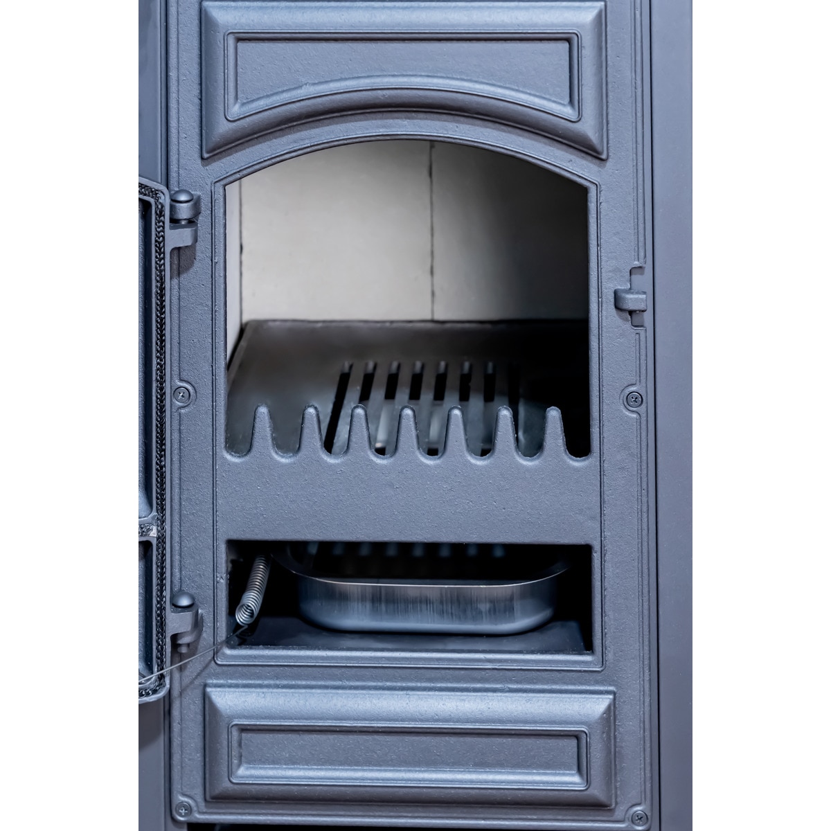 Estufa Leña Fundición y Acero Forte 5,4 kW Gris / Blanco-6