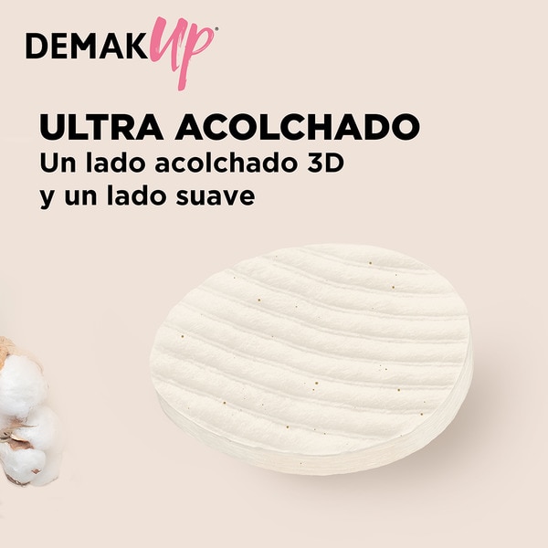 Cocoon Cotton unbleached oval make-up removal pads with 3D quilted texture bag 52 units