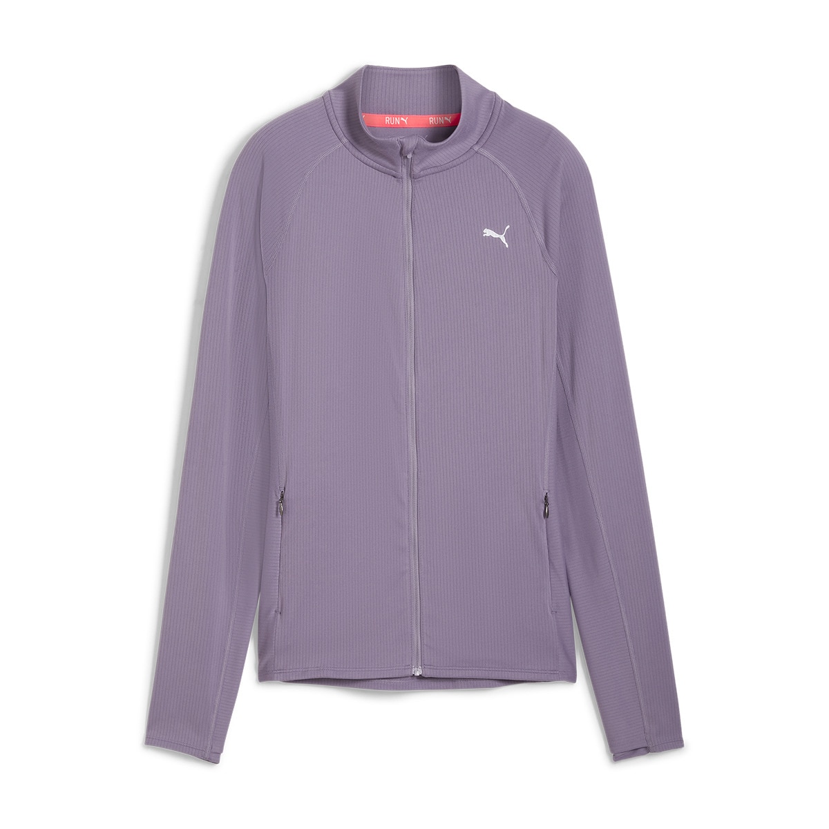 Casaco de Mulher Run For Her Ribbed Full Zip Roxo-1