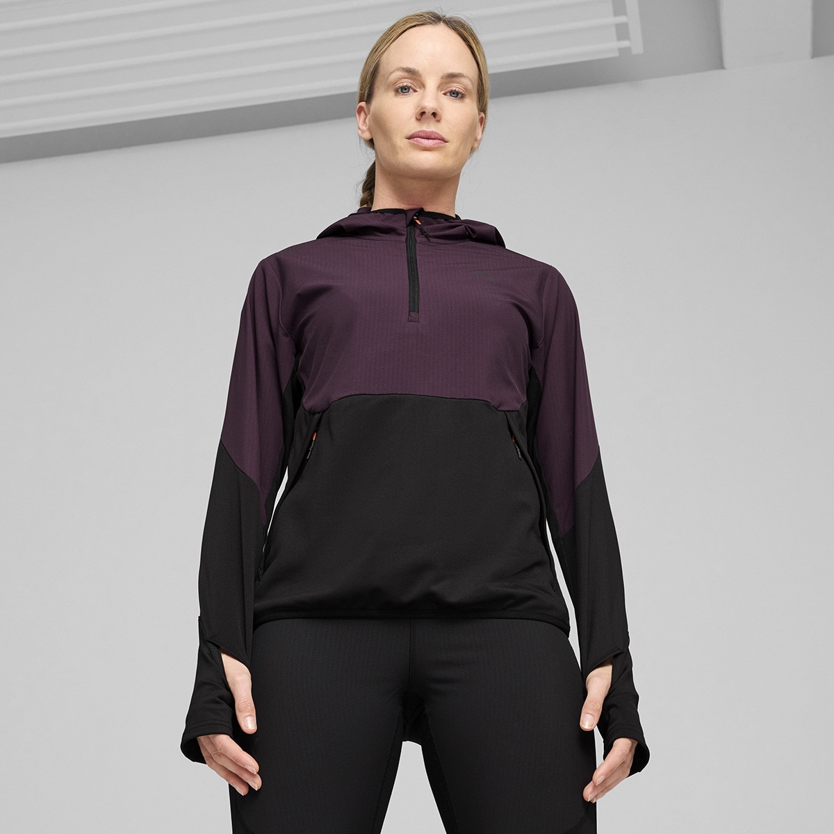 Imagem 0 de Sweatshirt de Mulher Seasons Microfleece Hooded Hybrid 1/2 Zip