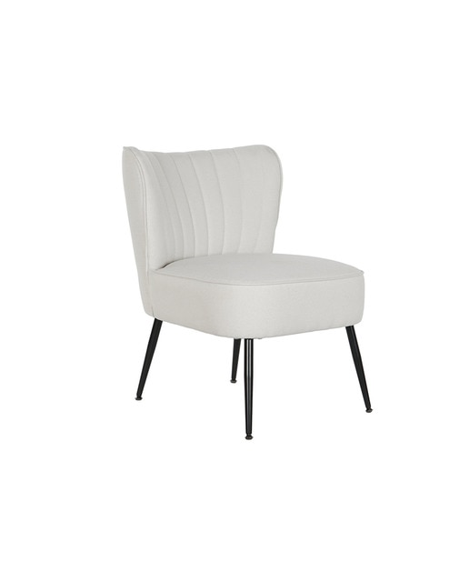 Imagen 0 de Sillón poliéster metal 55x64x72,5 beige