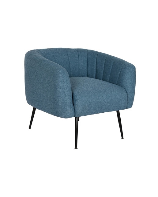 Imagen 0 de Sillón poliéster metal 81x75x73 azul