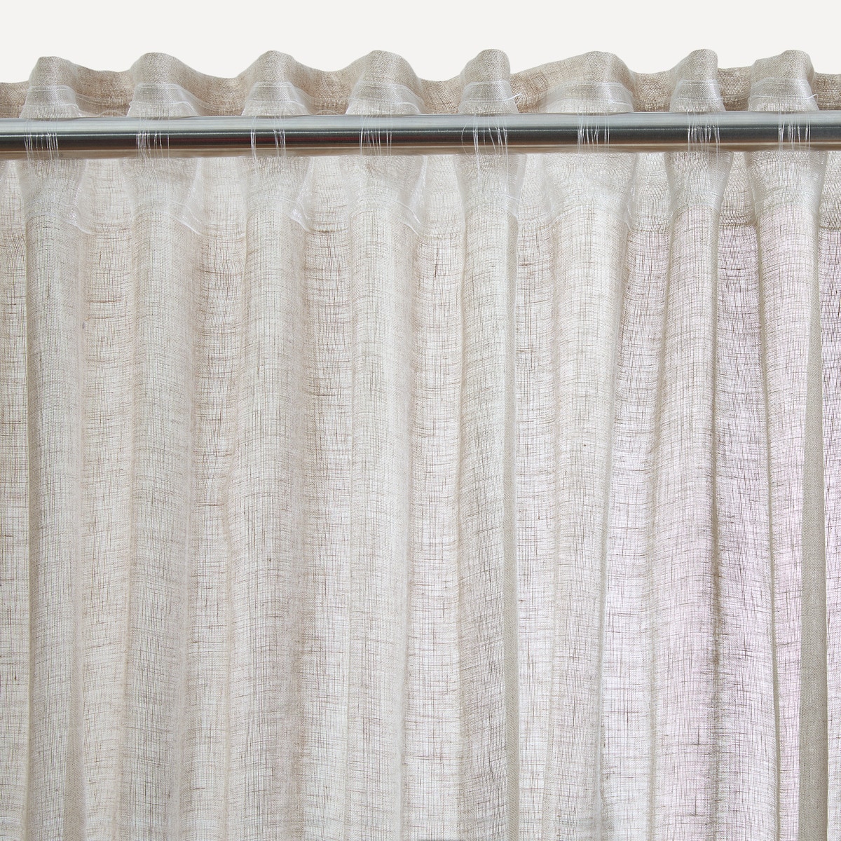 Cortina com Sistema Multiusos Overlock Bege-2