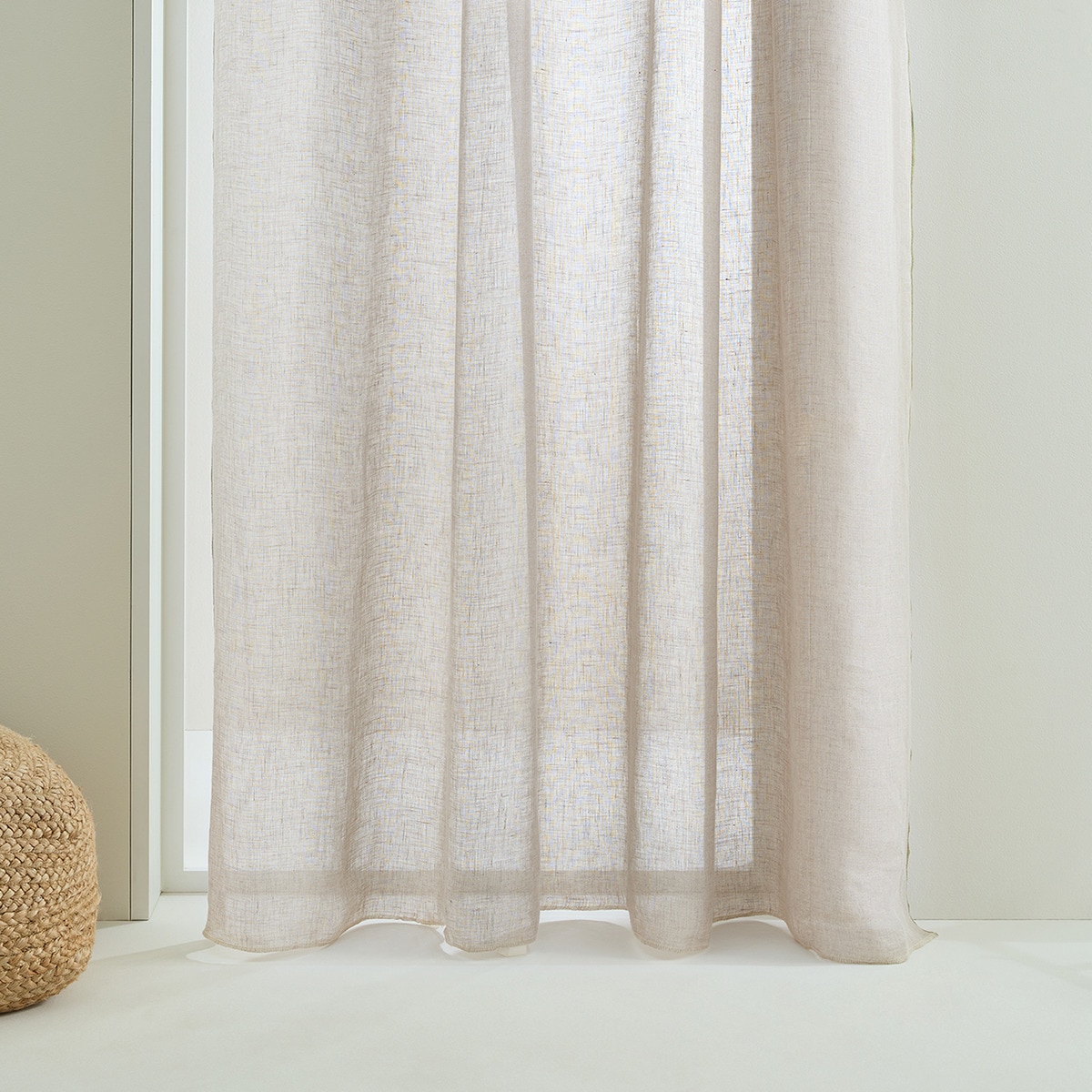 Visillo con sistema multiusos Overlock El Corte Inglés Beige-1