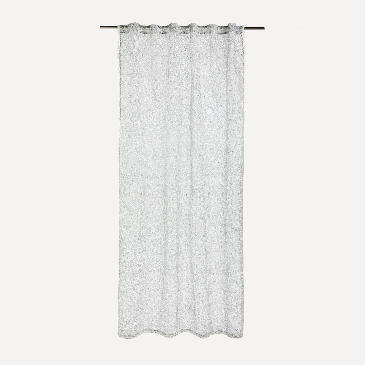 Cortina Confecionada com Presilhas Irene Azul-4