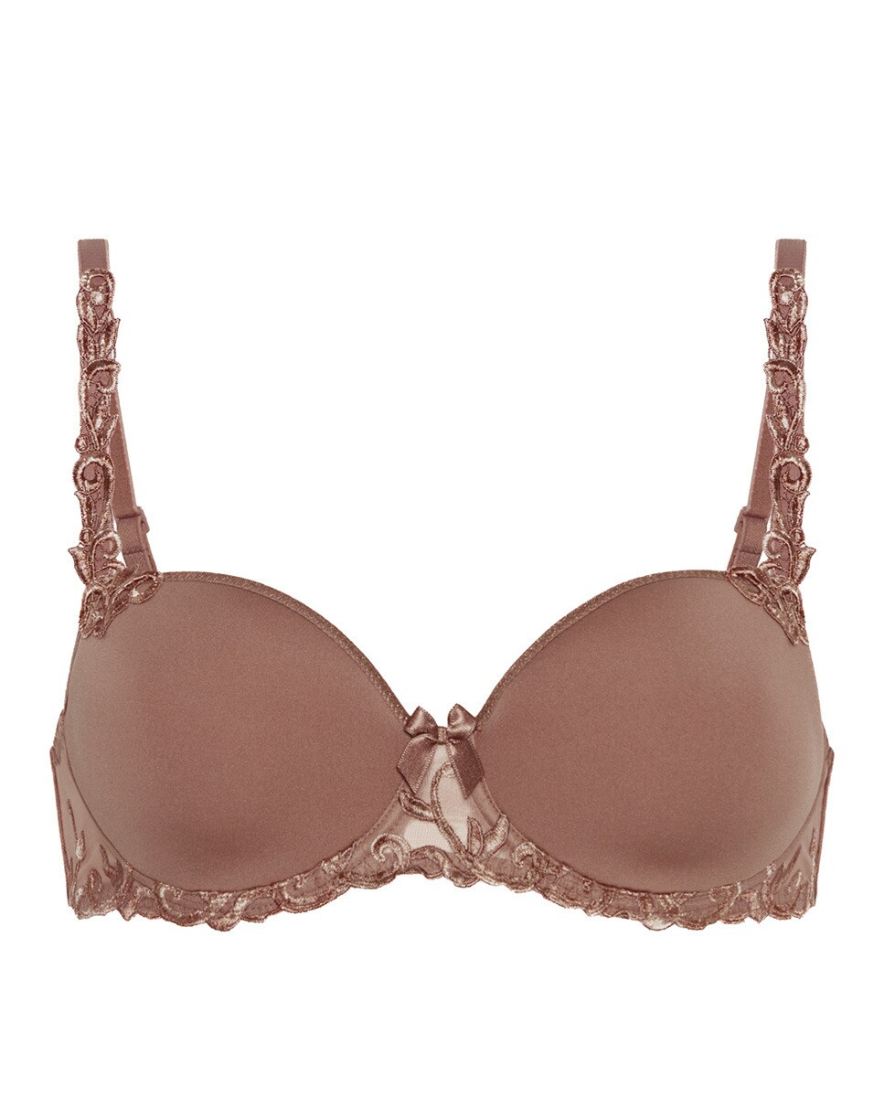 Soutien de mulher Simone Pérèle balconette com push-up Castanho-claro-7