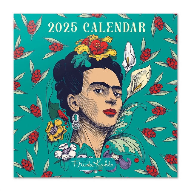 Imagem 0 de Calendário 2025 30x30 Frida Kahlo Erik verde