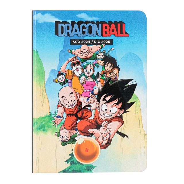 Imagem 0 de Agenda escolar 2024/2025 semana vista bolso 17 meses Dragon Ball Erik azul