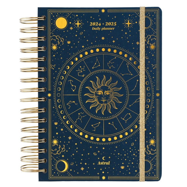 Imagem 0 de Agenda escolar 2024/2025 página do dia A5 12 meses Astral Erik azul