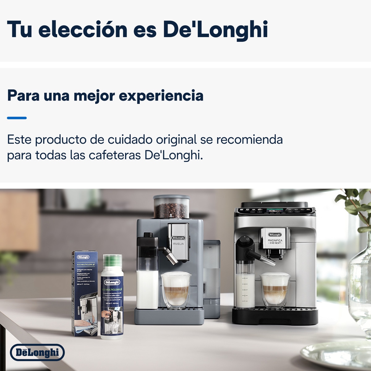 Limpiador de vaporizadores de leche De'Longhi Ecodecal para cafeteras superautomáticas 6