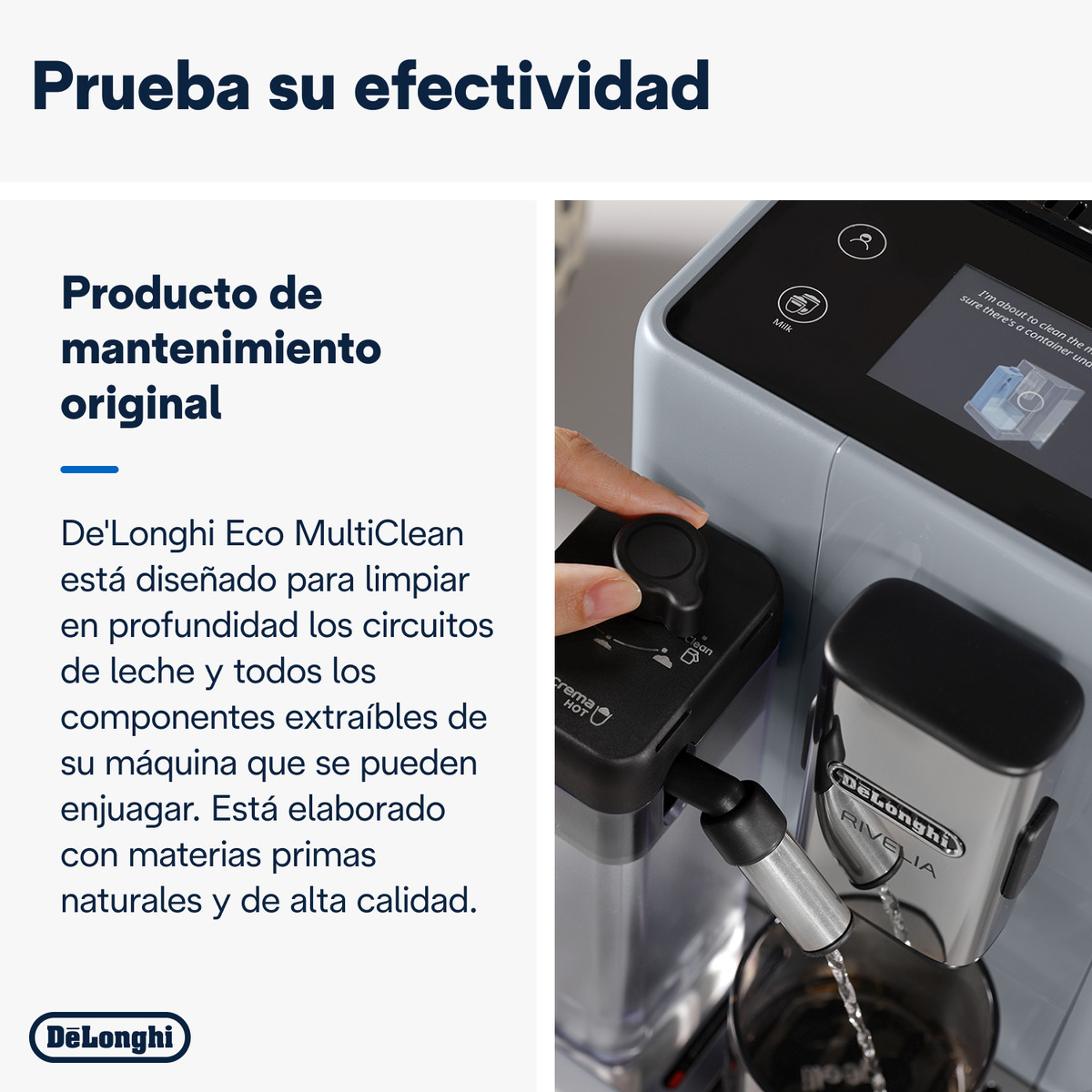 Limpiador de vaporizadores de leche De'Longhi Ecodecal para cafeteras superautomáticas 3