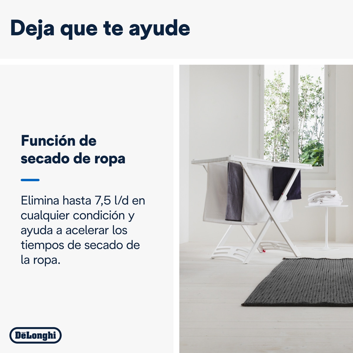 Deshumidificador De'Longhi Tasciugo Aria Dry Light DNS80 silencioso con ionizador Negro-3