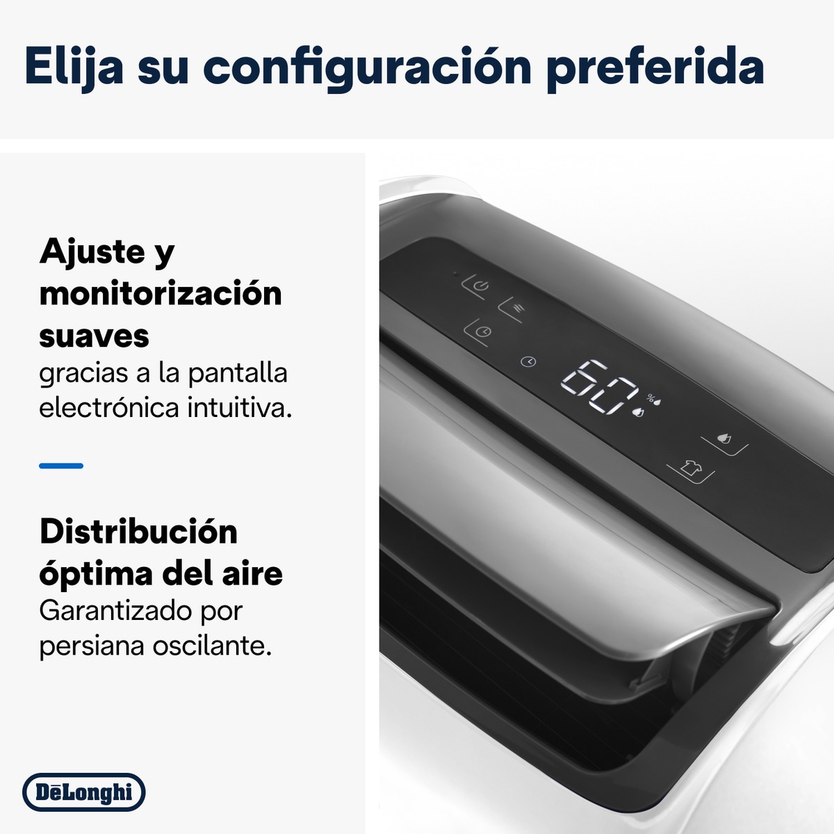 Deshumidificador De'Longhi DDSX225 con doble filtración Blanco-5