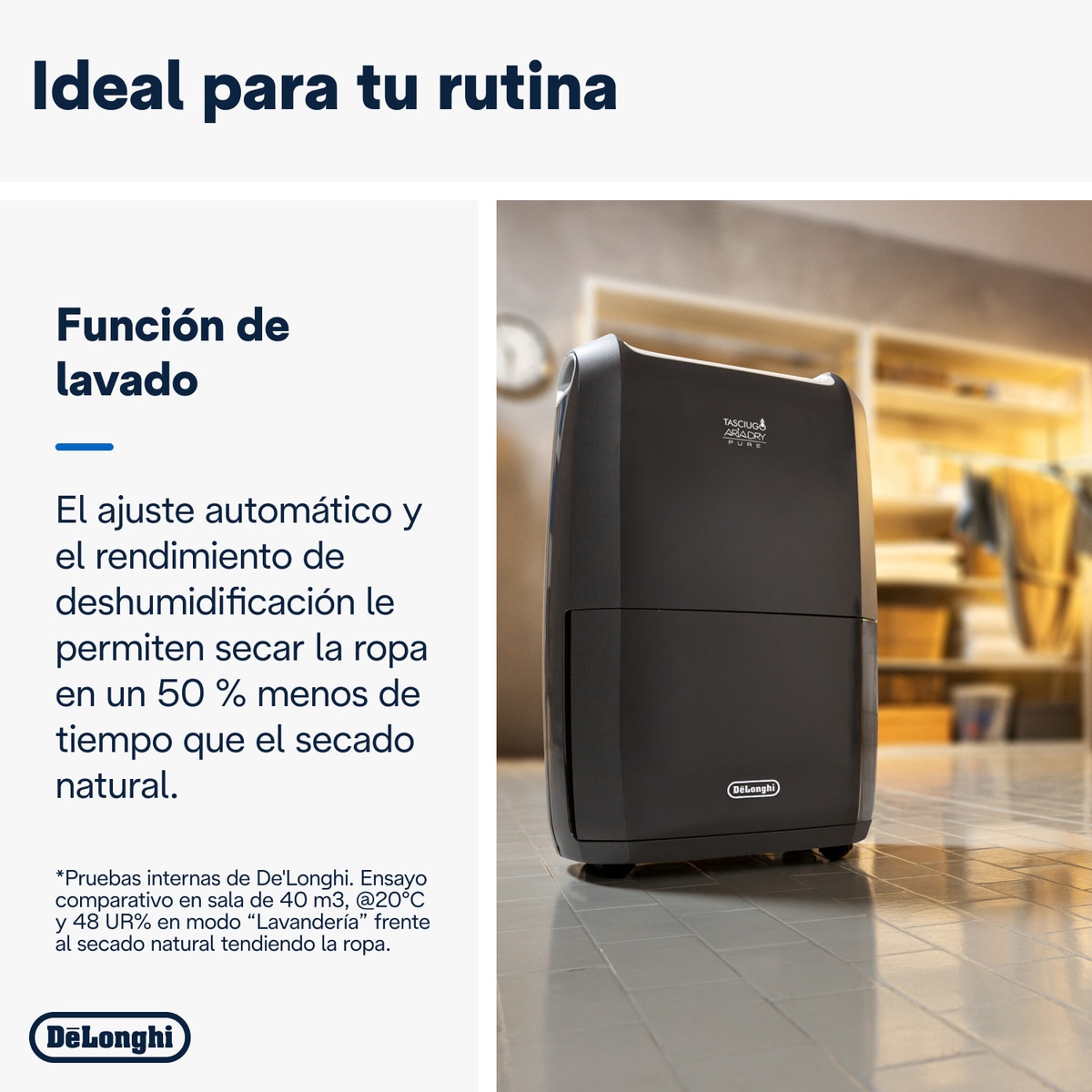 Deshumidificador y purificador De'Longhi DDSX 220WFA Gris-4