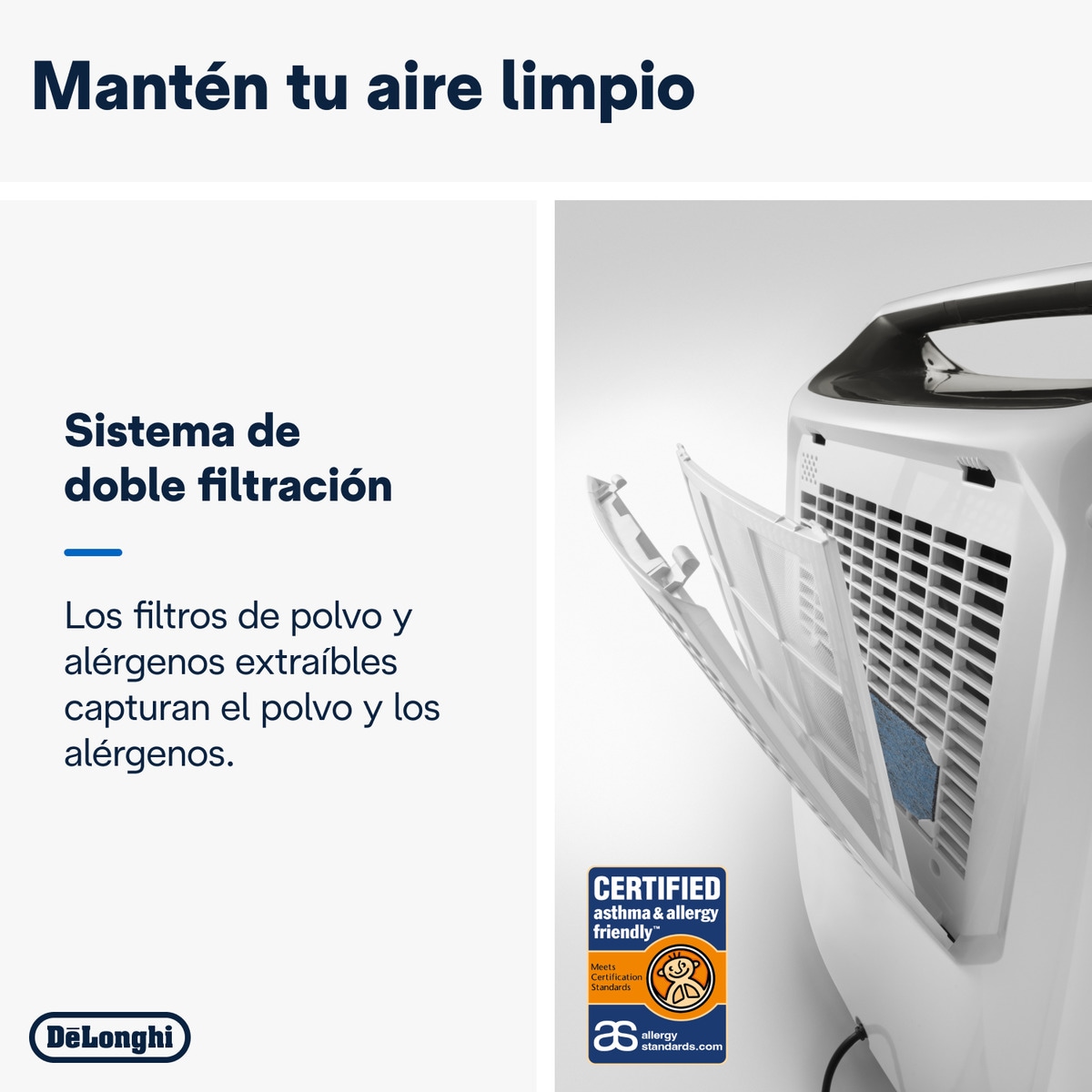 Deshumidificador De'Longhi Tasciugo AriaDry Multi DEXD216RF con función de secado de ropa 4