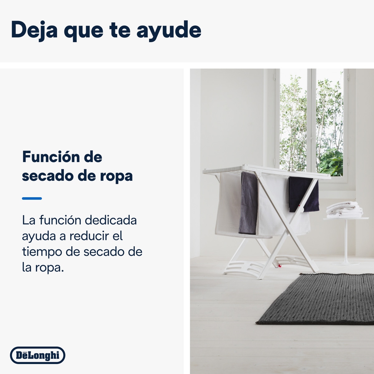 Deshumidificador De'Longhi Tasciugo AriaDry Multi DEXD216RF con función de secado de ropa 3