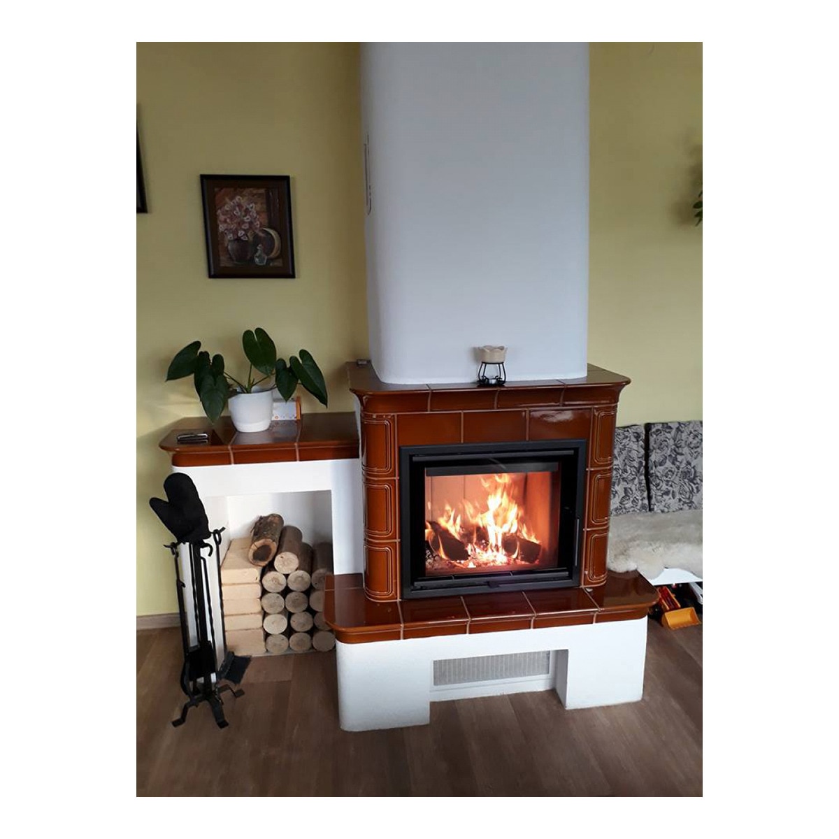 Chimenea Leña Heat F66/41 Frontal Negro-5