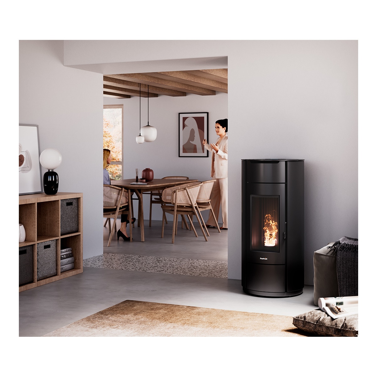 Estufa Pellets Eos 8,5 kW Negro-5