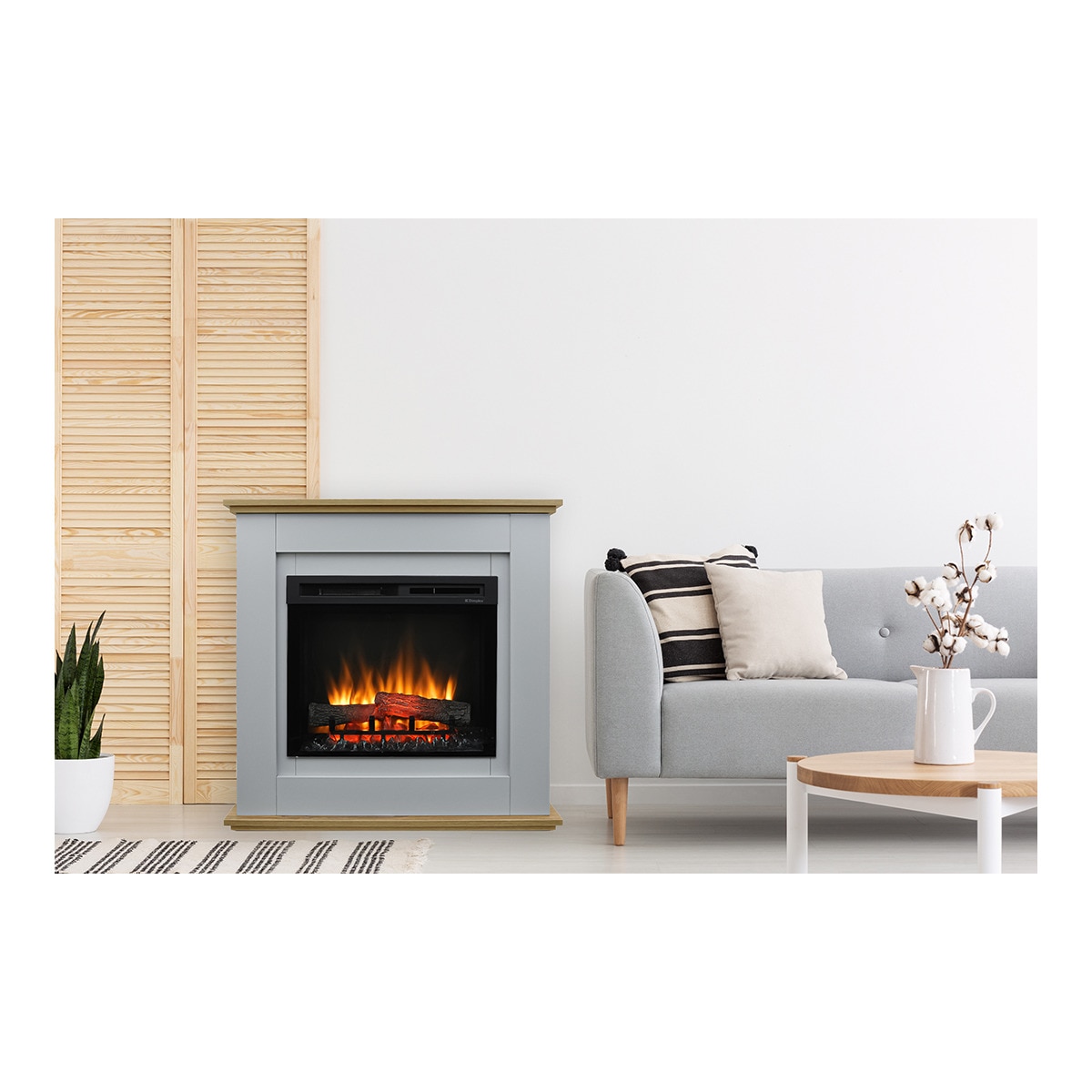 Chimenea Eléctrica Prime Gris-5
