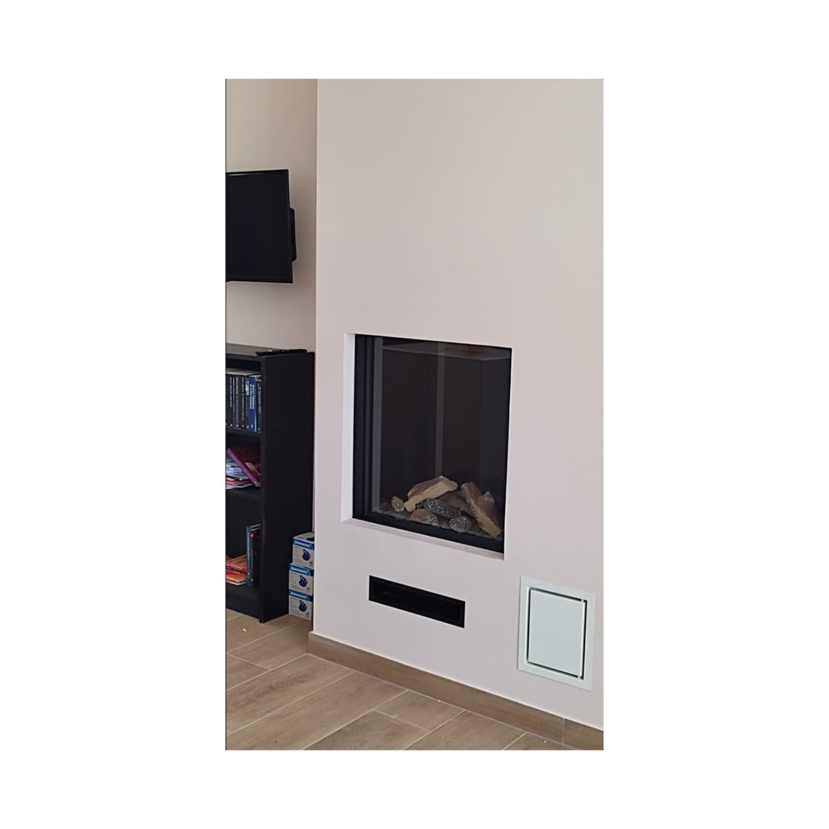Chimenea Gas Natural Pano 67 X 67 cm Negro-3