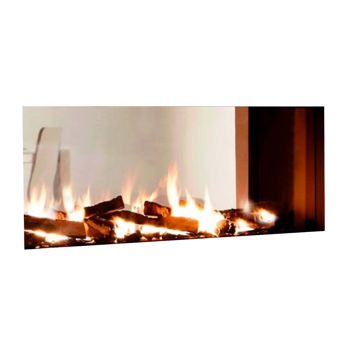 Chimenea Gas Natural Pano 650 Túnel Doble Cara Negro-1