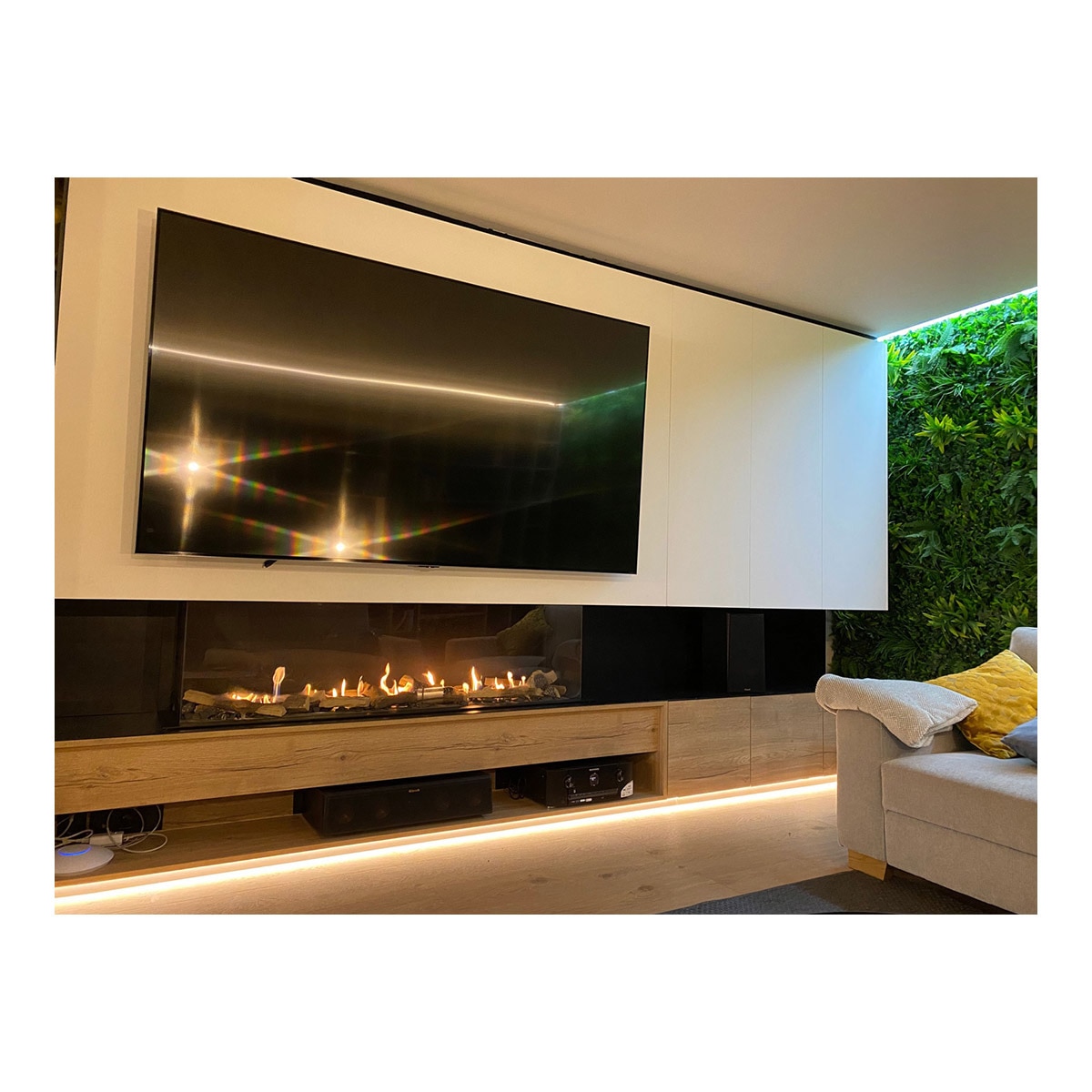 Chimenea Gas Natural Pano 1100 2 Esquinas Negro-2